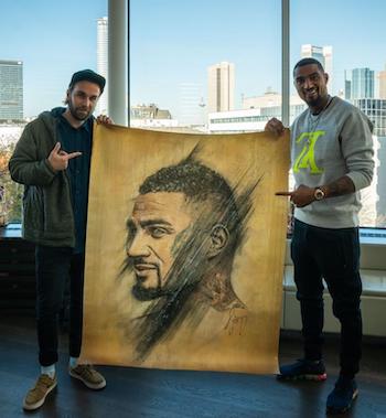 Original signed Portrait by Kevin-Prince Boateng - Artist SutoSuto