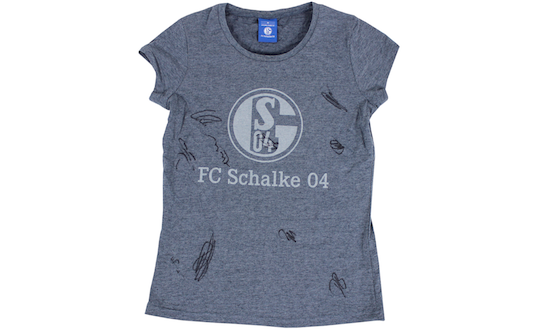 teamsigniertes FC Schalke 04 Damen T-Shirt