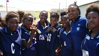 Philipp Lahm Foundation - group of African girls